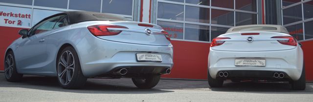 Friedrich Motorsport 70mm Auspuff Sportauspuff für Opel Cascada ab 13 1.6l Sidi