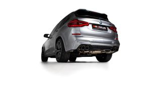 Remus Sportschalldämpfer mittig Für links/rechts Anlage (ohne Endrohre), mit 2 integrierten Klappen,KEINE (EG ) GENEHMIGUNG! passend für BMW X4 M 3.0l Turbo 353kW (S58B30A mit OPF) ab 05/2019=>