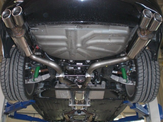Friedrich Motorsport 70mm Duplex Sportauspuff für Jaguar XF Typ R ab 2008 5.0l