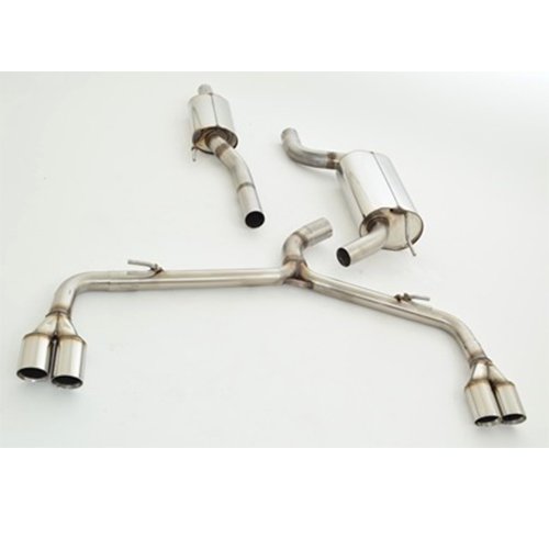 Friedrich Motorsport 70mm Auspuff Sportauspuff für Kia Ceed Pro Ceed GT JD 1.6l