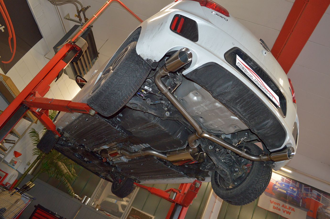 Friedrich Motorsport 70mm Auspuff Sportauspuff für Kia Ceed Pro Ceed GT JD 1.6l