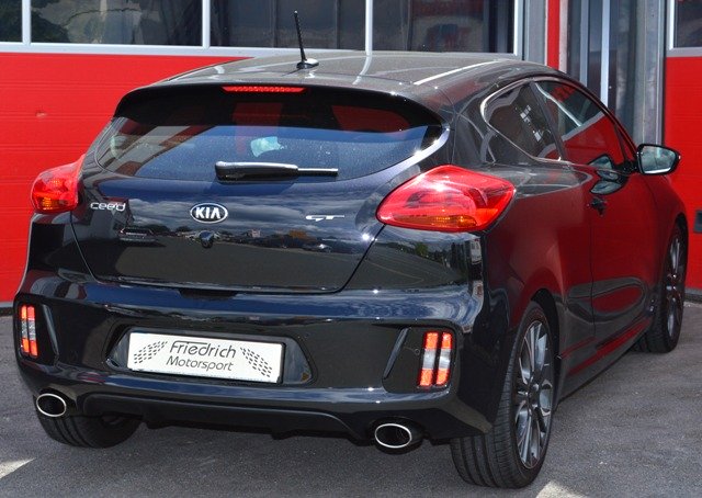 Friedrich Motorsport Duplex Auspuff Sportauspuff für Kia Pro Ceed GT JD ab Bj.05