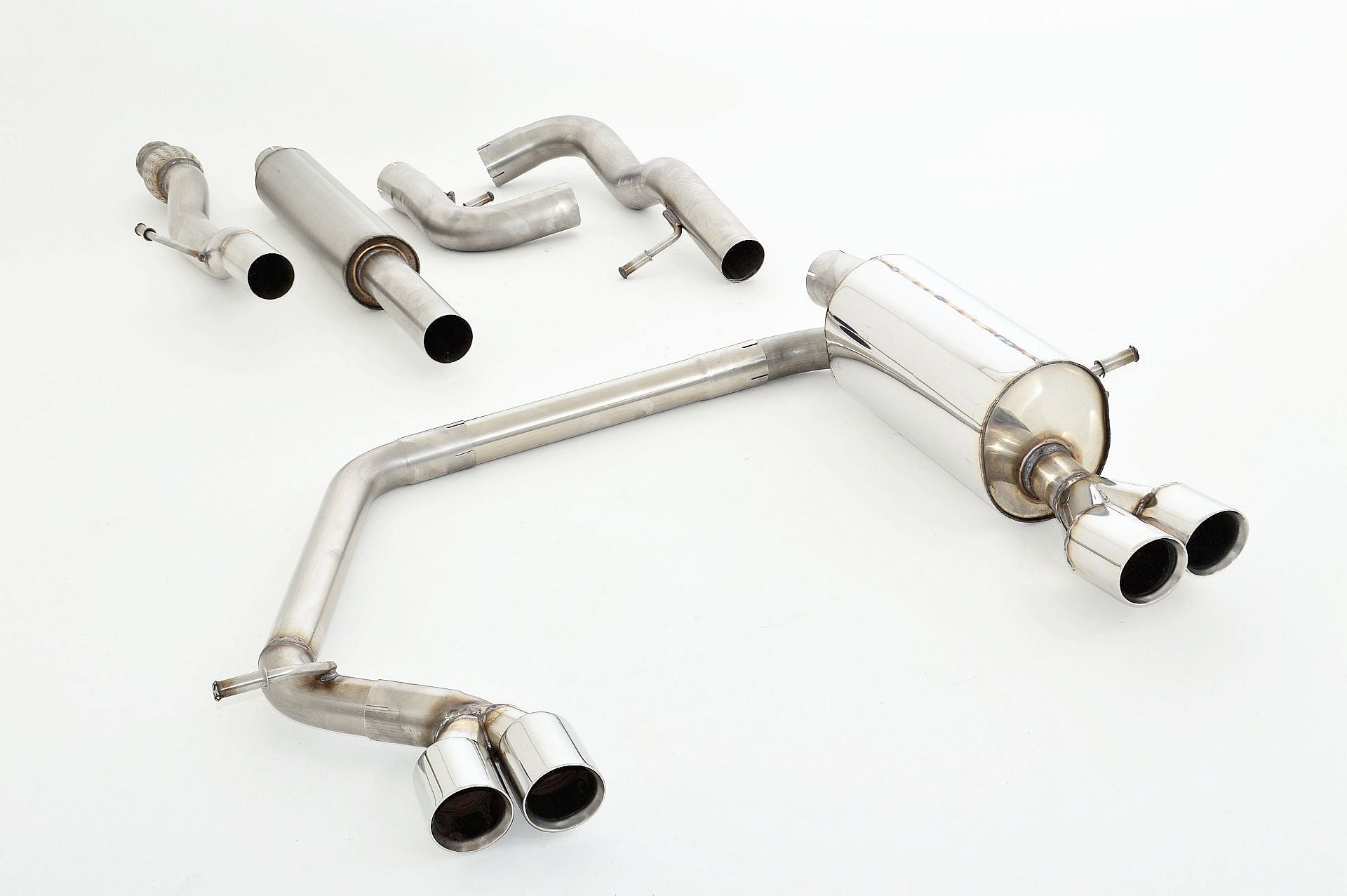 Friedrich Motorsport 70mm Auspuff Sportauspuff für Citroen DS3 1.6l Turbo