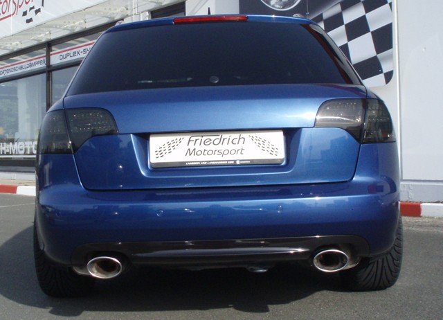 Friedrich Motorsport Gruppe A Duplex Sportauspuff Anlage für Audi A4 B7 3.0l 3.2