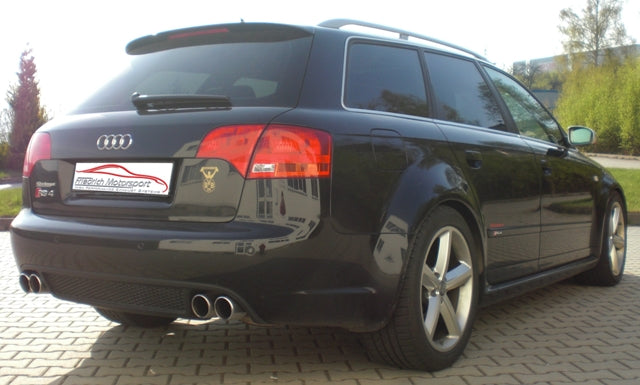 Friedrich Motorsport 70mm Duplex Auspuff Sportauspuff für Audi A4 B7 Quattro RS4