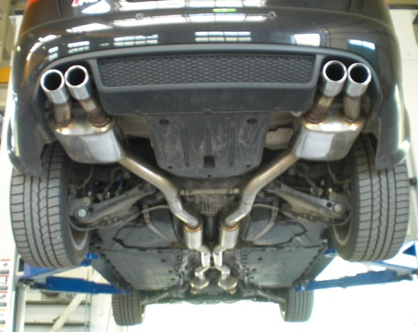 Friedrich Motorsport 70mm Duplex Auspuff Sportauspuff für Audi A4 B7 Quattro RS4