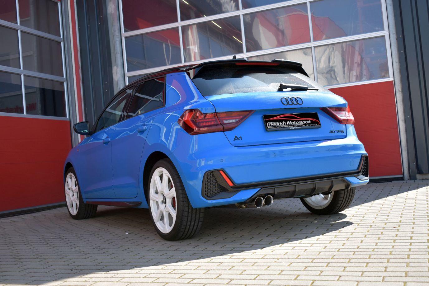 Friedrich Motorsport 70mm Anlage Sportauspuff für Audi A1 Sportback GB 40TFSI