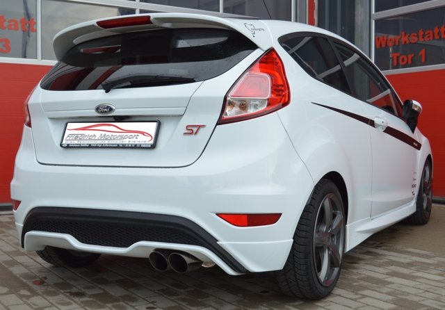 Friedrich Motorsport 70mm Auspuff Sportauspuff Anlage für Ford Fiesta ST JA8 1.6