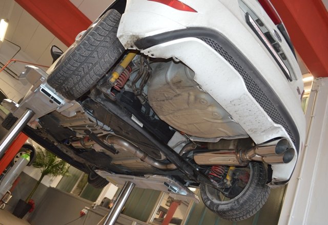 Friedrich Motorsport 70mm Auspuff Sportauspuff Anlage für Ford Fiesta ST JA8 1.6