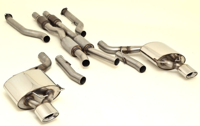 Friedrich Motorsport 70mm Duplex Auspuff Sportauspuff für BMW E63 Bj. 04-08/07