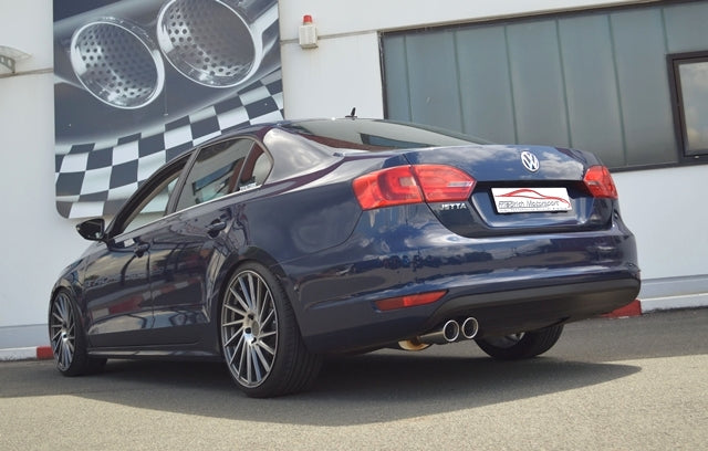 Friedrich Motorsport Auspuff Sportauspuff für VW Jetta 1KM ab Bj. 2005 1.4l TSI