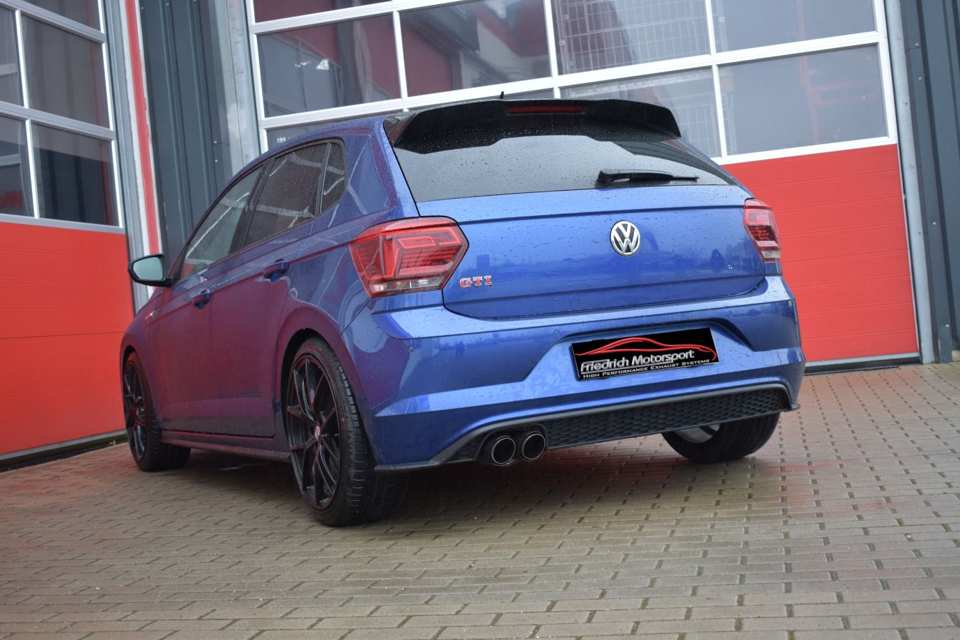 Friedrich Motorsport 70mm Anlage Sportauspuff für VW Polo AW GTI 2.0l TSI 147kW