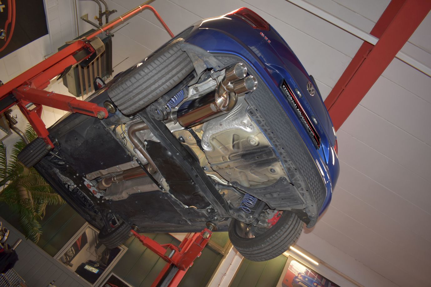 Friedrich Motorsport 70mm Anlage Sportauspuff für VW Polo AW GTI 2.0l TSI 147kW