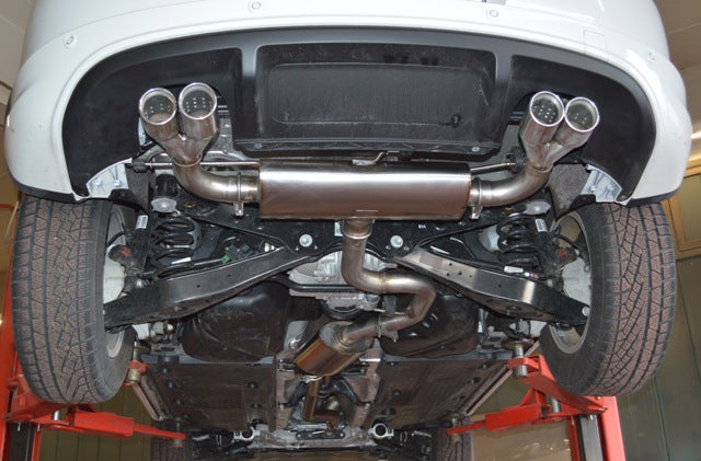 Friedrich Motorsport 70mm Duplex Auspuff Sportauspuff für VW Tiguan 4motion 07-