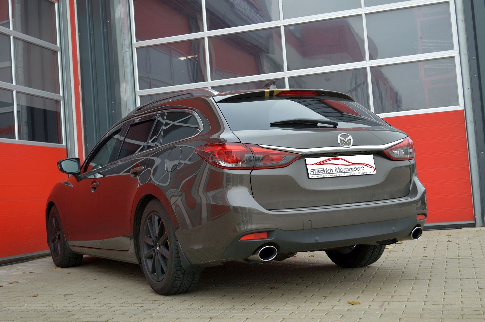Friedrich Motorsport 70mm Duplex Sportauspuff Auspuff Anlage für Mazda 6 GJ/GH