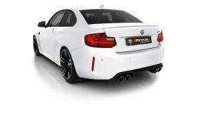 Remus RACING Sportschalldämpfer mittig Für links/rechts Anlage (ohne Endrohre), mit 2 integrierten Klappen,KEINE (EG ) GENEHMIGUNG! passend für BMW M2 3.0l 302 kW (S55B30 mit OPF, EURO 6d TEMP)