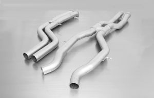 Remus Racing Vorschalldämpfer Ersatzrohr (zweiter Katalysator Satz der Serienanlage entfällt), ohne Genehmigung passend für BMW M3 3.0l 331kw (S55B30A) 01/2015=>