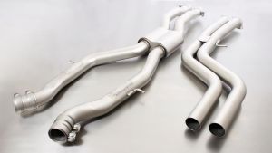 Remus Edelstahl RACING Vorschalldämpfer (zweiter Katalysator Satz der Serienanlage entfällt), ohne Genehmigung passend für BMW M4 3,0l 331kw (S55B30A) 05/2016=>