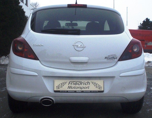 Friedrich Motorsport Gruppe A Auspuff Sportauspuff für Opel Corsa D ab Bj. 2006