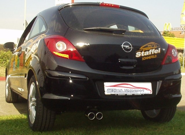 Friedrich Motorsport Gruppe A Auspuff Sportauspuff für Opel Corsa D ab Bj. 2006