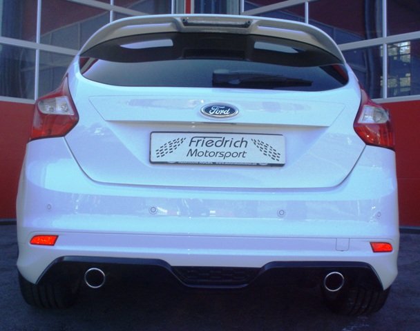 Friedrich Motorsport 76mm Duplex Sportauspuff Anlage für Ford Focus 3 Schrägheck