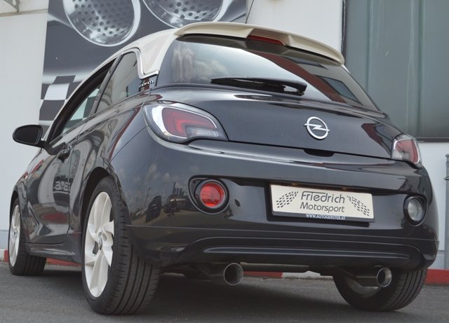 Friedrich Motorsport Duplex Auspuff Sportauspuff für Opel Adam ab 12/2012/1.4l