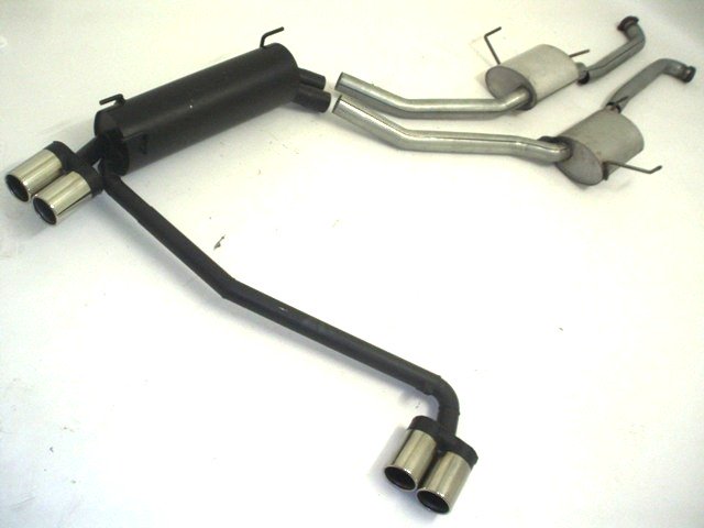 Friedrich Motorsport Gruppe A Duplex Sportauspuff Anlage für Opel Omega B 3.0 V6