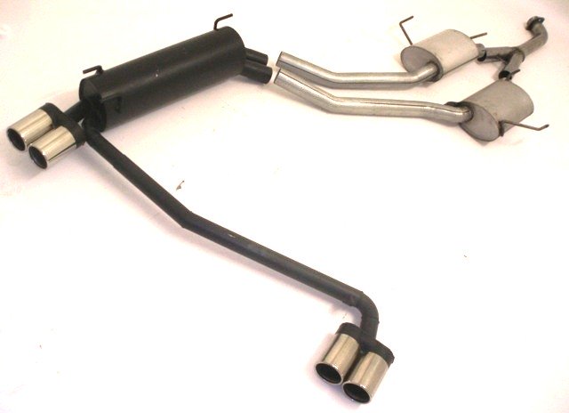 Friedrich Motorsport Gruppe A Duplex Sportauspuff Anlage für Opel Omega B 2.2l
