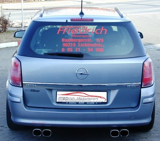 Friedrich Motorsport Duplex Sportauspuff für Opel Astra H Caravan 1.4l 55/66kW