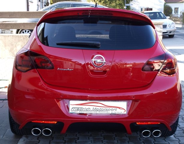 Friedrich Motorsport Duplex Endschalldämpfer Sportauspuff für Opel Astra J