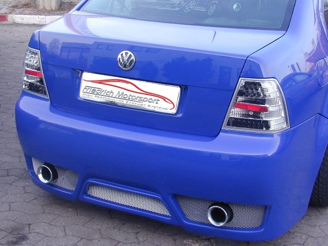 Friedrich Motorsport Duplex Endschalldämpfer Sportauspuff für VW Bora 98-2004