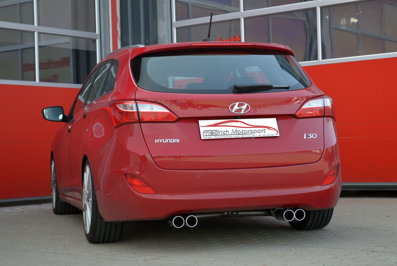 Friedrich Motorsport Duplex Auspuff Sportauspuff für Hyundai i30 Kombi GD 06/12-