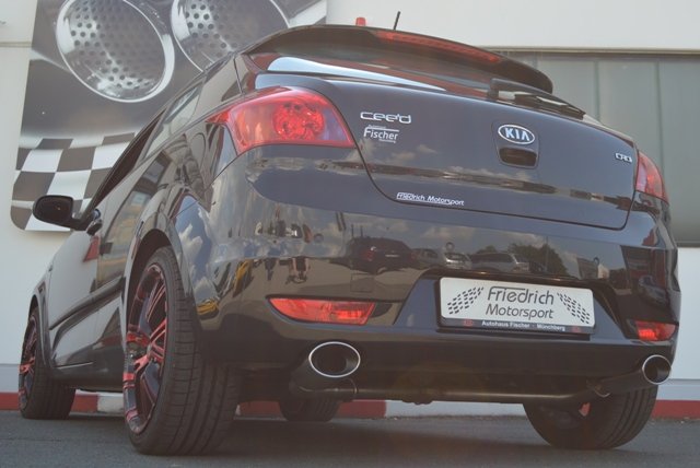 Friedrich Motorsport Duplex Auspuff Sportauspuff für Kia Pro Ceed Bj. 2007-2009