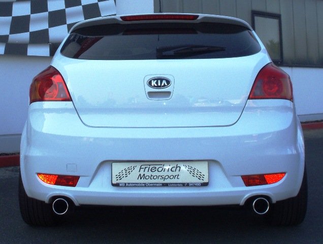 Friedrich Motorsport Duplex Auspuff Sportauspuff für Kia Pro Ceed Bj. 2007-2009