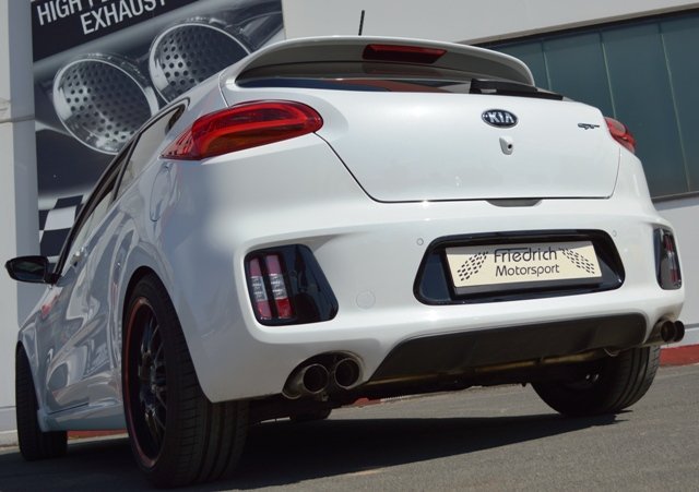 Friedrich Motorsport Duplex Auspuff Sportauspuff für Kia Pro Ceed GT JD ab Bj.05
