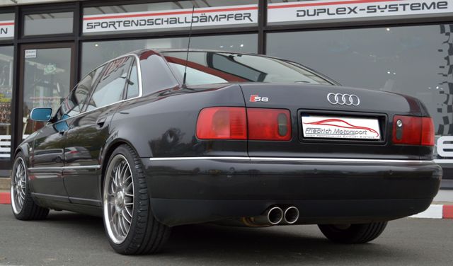 Friedrich Motorsport Sportauspuff für Audi A8 D2 Bj.94-02 Frontantrieb & Quattro