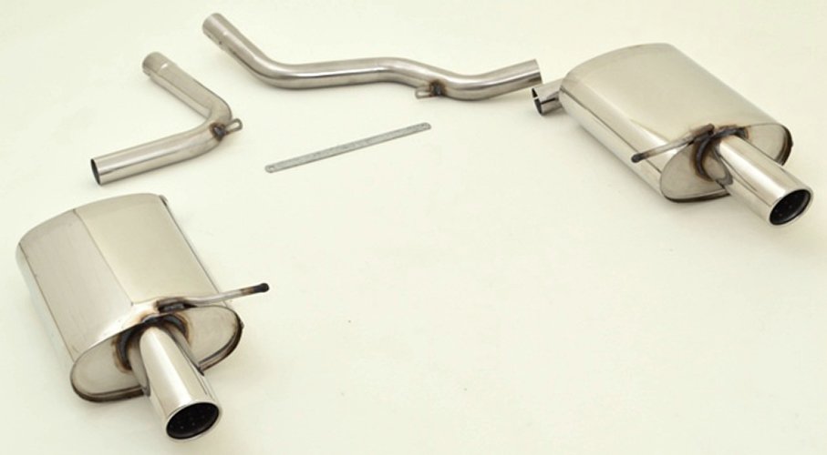 Friedrich Motorsport Duplex Auspuff Sportauspuff für Audi A4 B7 8EC/8ED/8H 1.8