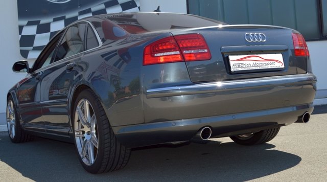 Friedrich Motorsport Duplex Auspuff Sportauspuff für Audi A8 D3 4E ab Bj. 10/02
