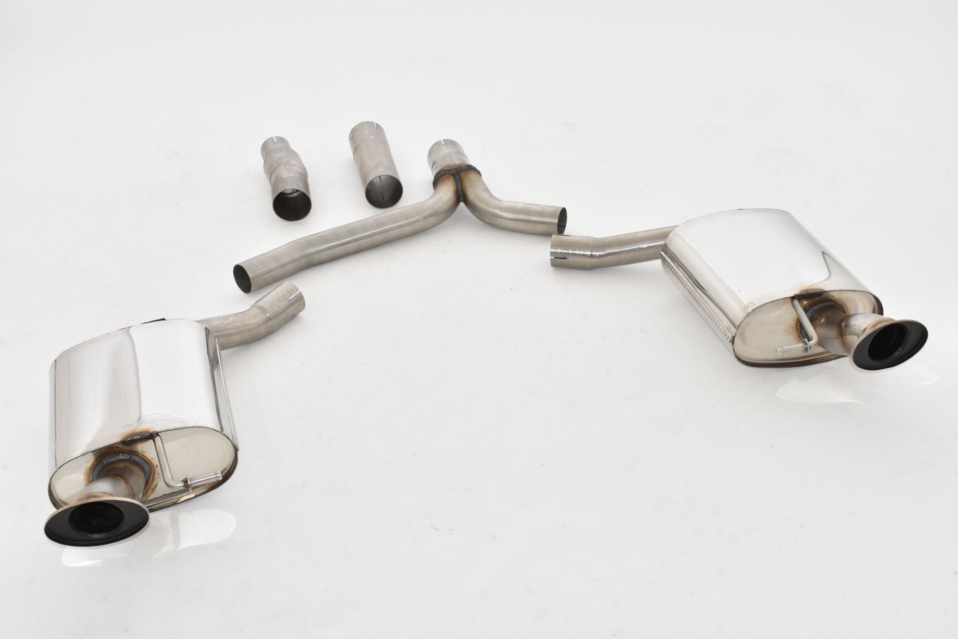 Friedrich Motorsport 76mm Duplex-Sportauspuff Sportendschalldämpfer für Audi A5