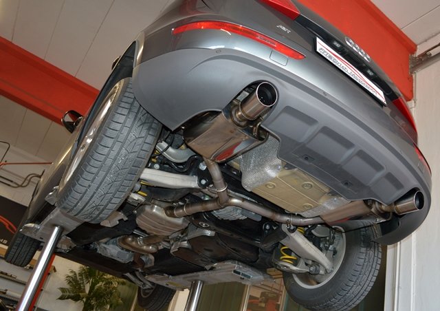 Friedrich Motorsport 76mm Duplex Sportauspuff für Audi Q5 8R Quattro 2.0l TFSI