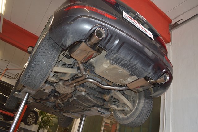 Friedrich Motorsport 76mm Duplex Sportauspuff für Audi Q5 8R Quattro 3.0, 3.2
