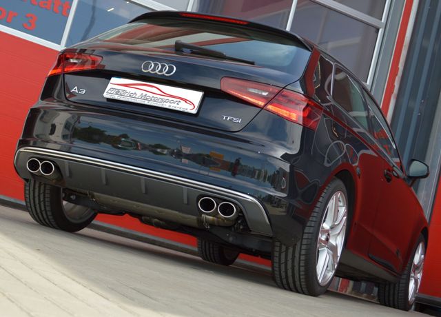 Friedrich Motorsport Duplex Auspuff Sportauspuff für Audi A3 8V 3-Türer 1.4l 1.8