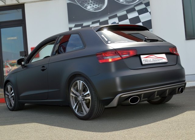Friedrich Motorsport Gruppe A Duplex Sportauspuff Anlage für Audi A3 8V 3-Türer