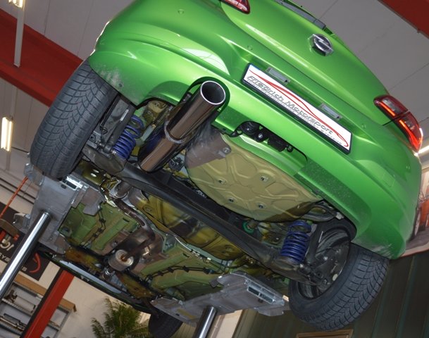 Friedrich Motorsport Sportauspuff Auspuff für Opel Corsa E 1.2l 51kW / 1.4l 66kW