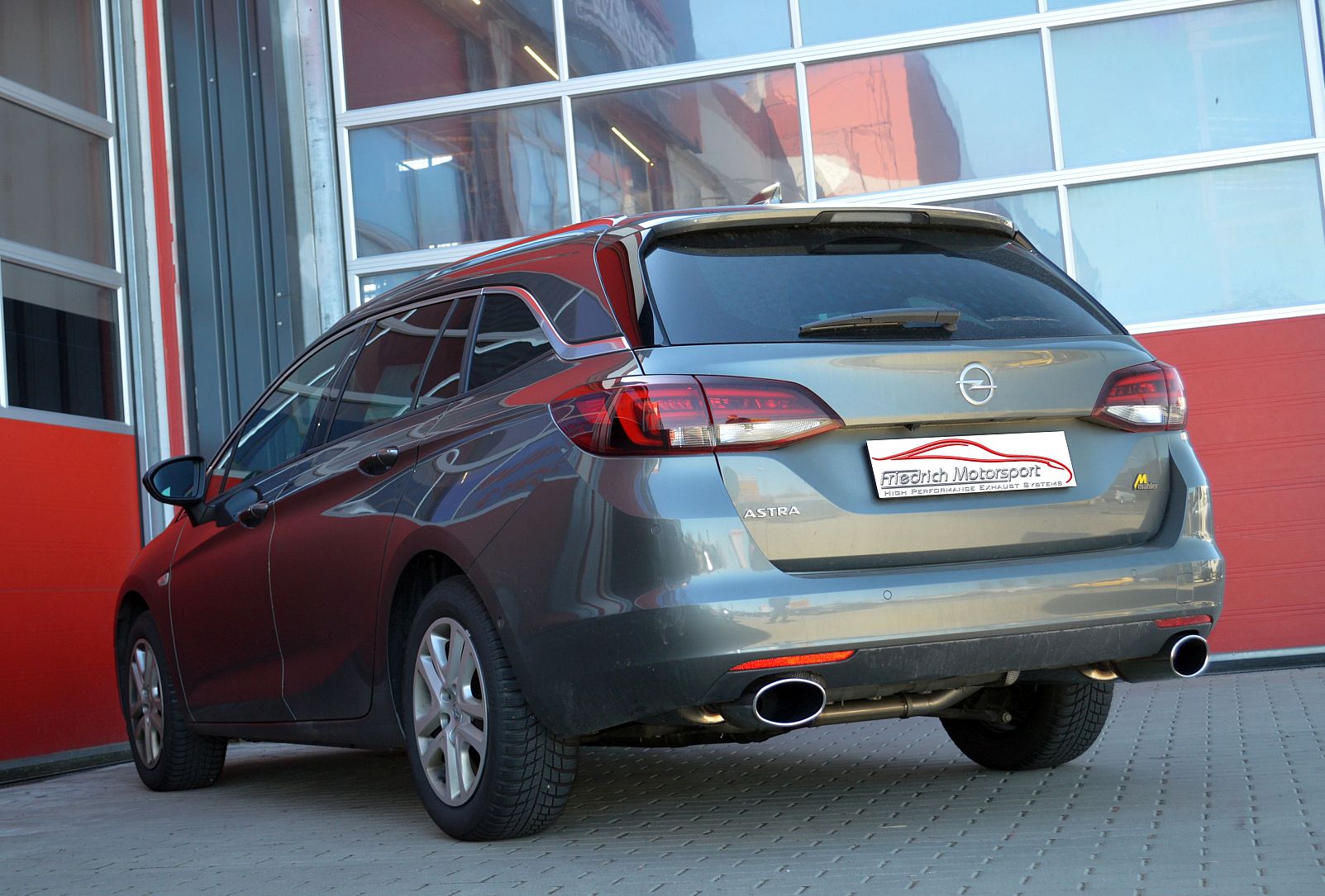 Friedrich Motorsport 76mm Sportauspuff Anlage für Opel Astra K Sports Tourer 15-