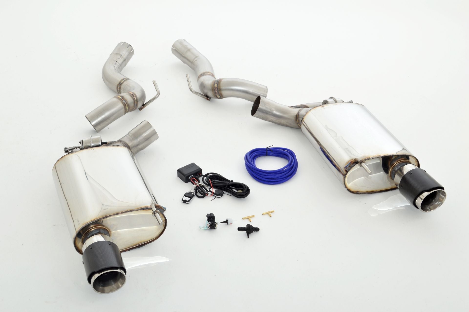 Friedrich Motorsport 76mm Duplex Auspuff Sportauspuff für Ford Mustang Coupe