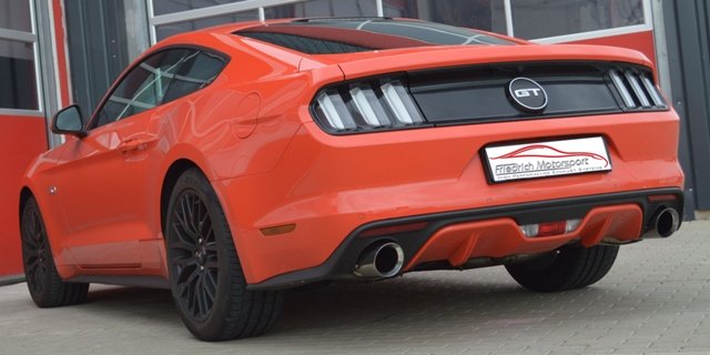 Friedrich Motorsport 76mm Duplex Auspuff Sportauspuff Anlage für Ford Mustang