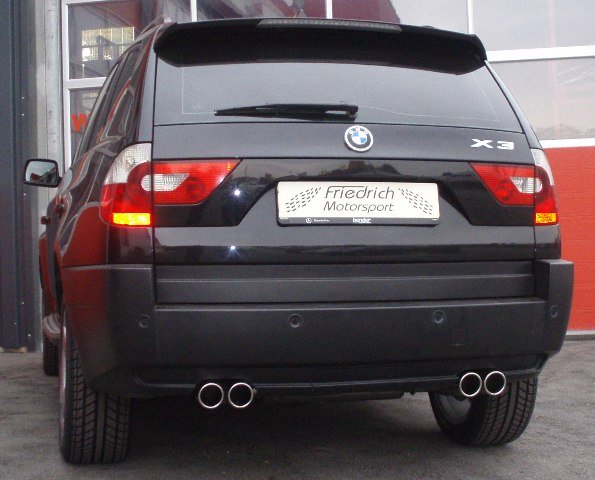 Friedrich Motorsport Duplex Sportauspuff für BMW X3 E83 2.5l 141kW 3.0l 170kW