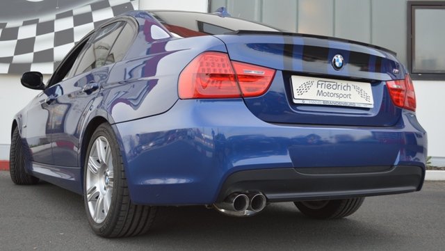 Friedrich Motorsport 70mm Auspuff Sportauspuff Anlage für BMW E90/E91 05-06/2011