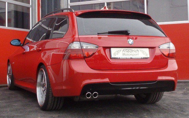 Friedrich Motorsport 70mm Auspuff Sportauspuff Anlage für BMW E90/E91 05-06/2011
